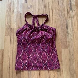 Prana Women's Tank Top - Rich Purple Pattern